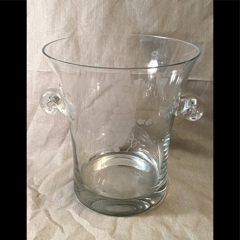Tuscany handblown ice bucket